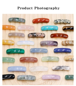 Detalle de cuentas tubulares de cristal natural y ágata pulida para diseño de joyería DIY