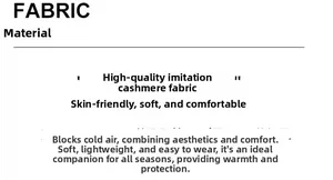Détail du tissu doux façon cachemire pour écharpe d'hiver chaude et confortable