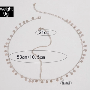 Silver chain headpiece with pearl accents and adjustable lobster clasp dimensions
