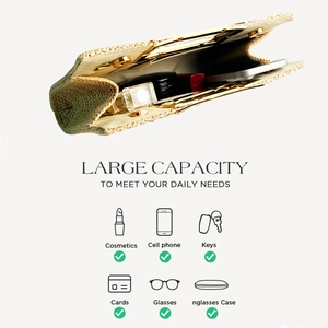 Detail view showing large internal capacity of the woven straw bag with daily essentials