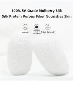 Close-up of premium 5A grade mulberry silk cocoons highlighting natural fibers and texture