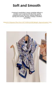 Detail view of double-sided paisley print silk scarf with 60x170cm dimensions