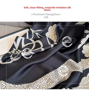 Detail of silk-like camellia print fabric with soft folds and elegant drape