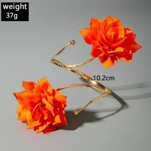 Detail eines goldenen, gehämmerten Spiralarms mit 37g Gewicht und 10,2cm Durchmesser