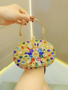 Luxuriöse Legierung Strass Edelstein Abendtasche Für Damen Muschelform Clutch Handtasche Für Hochzeit Party Formelles Bankett Schmucktasche