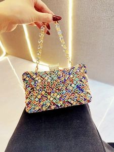 Luxus Strass Abendtasche Für Damen Elegant Kristall Bankett Hochzeit Party Handtasche Gold Silber Schwarz Rot Grün Clutch