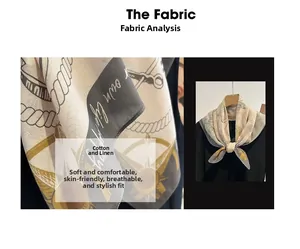 Detailed view of nautical print silk scarf featuring anchors and twill fabric texture