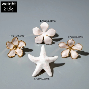 Spécifications de taille et de poids pour l'ensemble de bagues fleurs