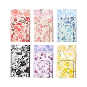 Set di 6 pacchetti di carta decorativa per scrapbook con motivi floreali romantici, 10 fogli l'uno