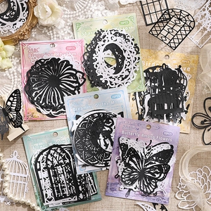 Vintage Διάτρητο Περλέ Χαρτί Scrapbooking Σχέδιο Πεταλούδα Λουλούδι DIY Διακοσμητικό Χαρτί Αλληλογραφίας