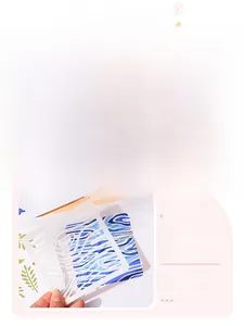 Detailed stencil tool for cloud and rain patterns on high-quality white translucent plastic