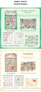 Detail of Journey to the West 3D stickers with PET material and scene card specifications