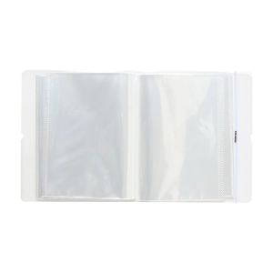 Frosted large capacity storage album with elastic band for stickers and cards