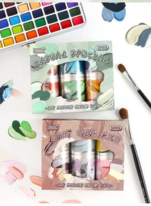 Coffret de rubans washi peinture à l'huile avec 6 rouleaux en emballage décoratif
