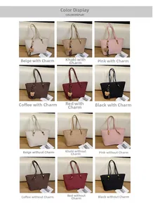 Options de couleurs pour sacs cabas minimalistes avec ou sans breloque ours