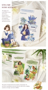 Dettaglio degli adesivi decorativi per scrapbooking fai-da-te con temi anime girl