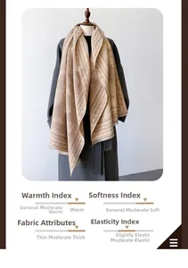 Detail of vintage paisley shawl with jacquard weave and soft thermal fabric texture