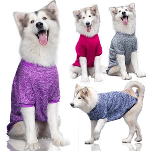 Large Dog Hoodie Sweater Knit Warm Fleece Breathable Soft Pet Clothes For Medium To Large Dogs Autumn Winter Casual