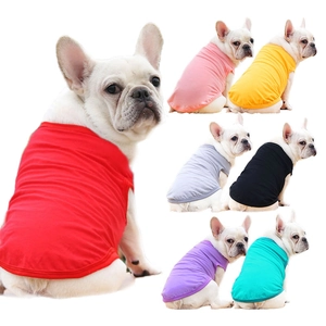 Comfortable Cotton Pet Dog Vest Soft Breathable Puppy Cat T-Shirt For Small Medium Large Dogs French Bulldog Apparel
