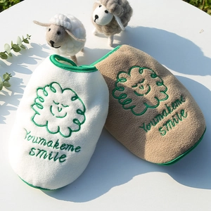 Pet Polar Fleece Vest Warm Button Up Dog Clothes With Cloud Embroidery Small Dogs Cats