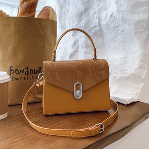 Women Snake Skin Pattern Box Bag PU Leather Crossbody Bag Mini Handbag With Metal Lock For Casual Travel Party Vintage Style