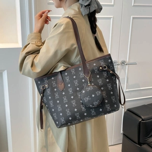 Borsa tote vintage con motivo a orsetto e ciondolo portamonete per il pendolarismo