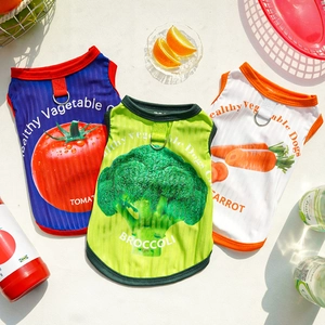 Close-up of pet summer vests with integrated metal D-rings and breathable textured fabric