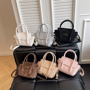 Chic bat-shaped mini tote bags in six colors with adjustable straps and fashion lettering