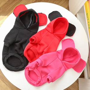 Felpa con Cappuccio per Animali con Orecchie da Cartone Animato per Cani Gatti Autunno Inverno Caldo Pile Maglia Casual Vestiti per Cuccioli