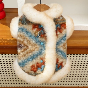 Gilet Invernale Per Animali Domestici Giacca Calda Foderata In Pelliccia Sintetica Cappotto In Pile Per Cani Piccoli Gatti