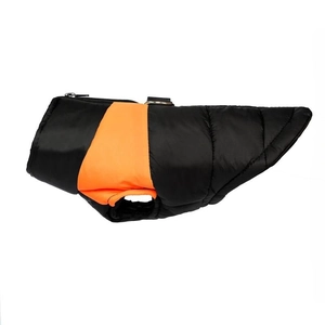 Detail view of thickened pet vest with zipper and D-ring for leash attachment