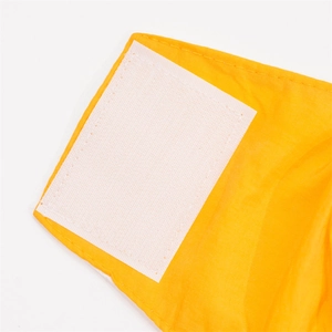 Washable yellow male dog belly band featuring adjustable velcro closure for pet hygiene