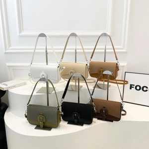Chic quilted flap crossbody bags in various colors with retro round buckle and strap