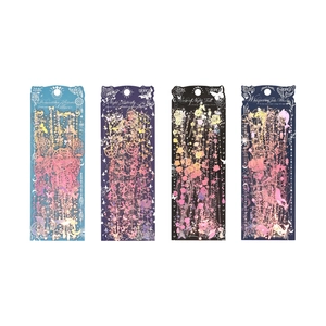 20pcs decorative holographic laser stickers with butterfly rose and whale designs