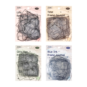 Waterproof transparent PET decorative frame stickers for scrapbooking and journaling 20pcs