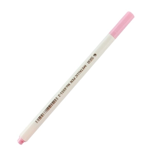 Pink metallic paint pen for DIY scrapbooking and drawing by STA, No.6551-2 model