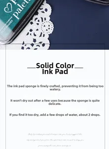 Macro detail of high-density sponge ink pad for stamps with DIY maintenance instruction