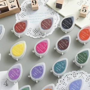 Water Drop Ink Pad Colorful Special Pigment For Rubber Stamps DIY Craft Scrapbooking Journaling Finger Painting
