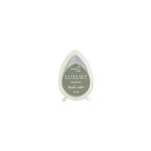 Water Drop special ink pad in Bank color grey-green for rubber stamps and journaling