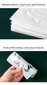 Flexible PET mandala stencil showing high durability and soft bendable texture