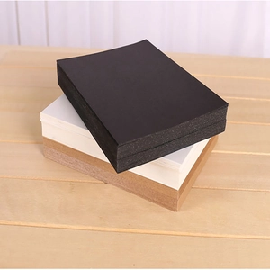 Thick craft paper cards in black, white, and brown colors for DIY projects and bookmarks