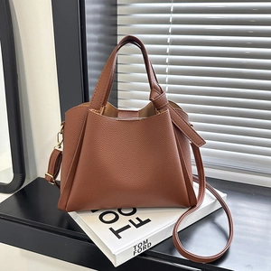 Grand Sac Seau pour Femmes en Cuir PU Souple Grain de Galet Sac à Main Bandoulière Vintage Décontracté Voyage Epaule