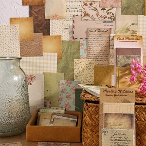 Kit De Papel De Material De Álbum De Recortes Vintage Serie Country Garden Papel Decorativo De Música Floral Escribible Para Manualidades DIY Diario