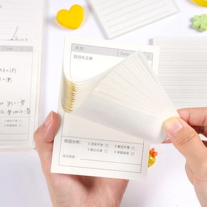 Creative structured sticky notes for mistake correction with clear functional layout