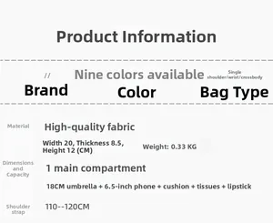 Detailed size chart and specifications for the ethnic elephant embroidered square bag