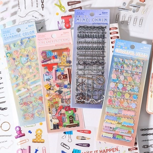 Waterproof PET Stickers Transparent Index Labels For Scrapbooking Journaling DIY Craft Planner Decorative Supplies