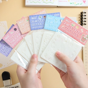 Florale Hohle Malvorlagen DIY Scrapbooking Journal Dekoration Zeichenvorlagen Wiederverwendbarer Waschbarer PP Kunststoff Künstlerischer Rand