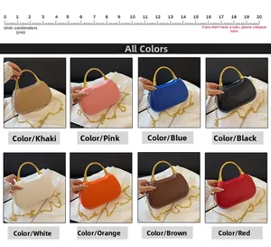 Multi-color box bags collection with metallic handles and chain straps in eight shades