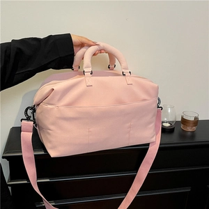 Large Capacity Nylon Travel Bag Water Resistant Duffle Bag For Women Gym Weekend Overnighter Shoulder Crossbody Handbag
