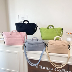Waterproof travel duffel bag with dry-wet separation in multiple stylish colors